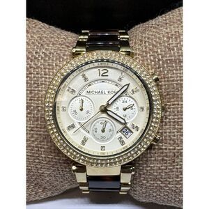 Michael Kors Parker MK5688 Women's Gold Tortoise Analog Dial Quartz Watch JNA229